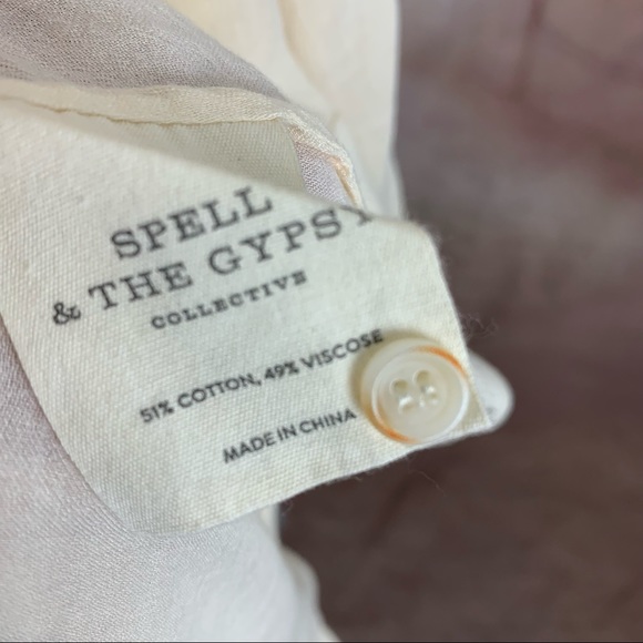 NEW Spell & Gypsy Collective Love Me Not Tunic Dress in Cream - Picture 12 of 15